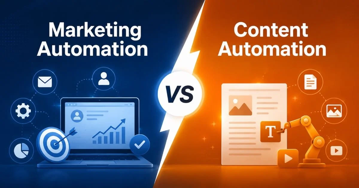 Marketing Automation vs Content Automation Explained